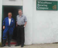Peter and myself at the brewery
